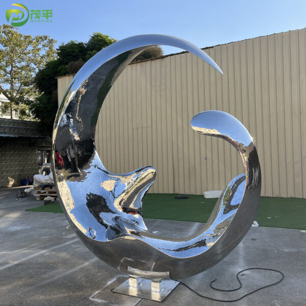 Abstract Moon LED Sculpture - Image 6