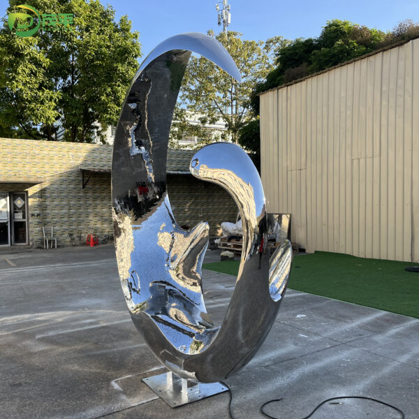 Abstract Moon LED Sculpture - Image 3