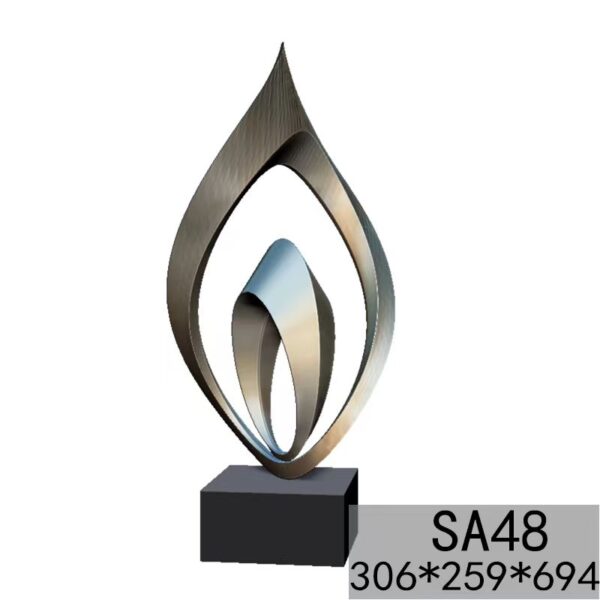 Abstract Stainless Steel Ornaments—SA48