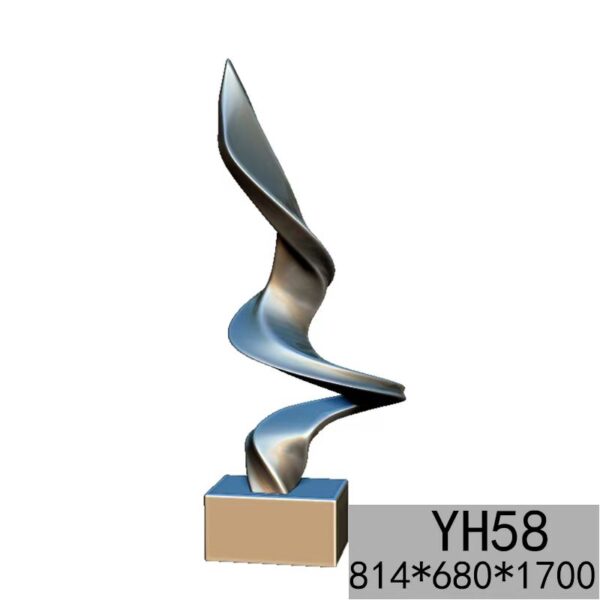 Abstract Stainless Steel Ornaments—YH58