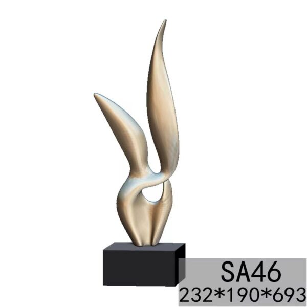 Abstract Stainless Steel Ornaments—SA46