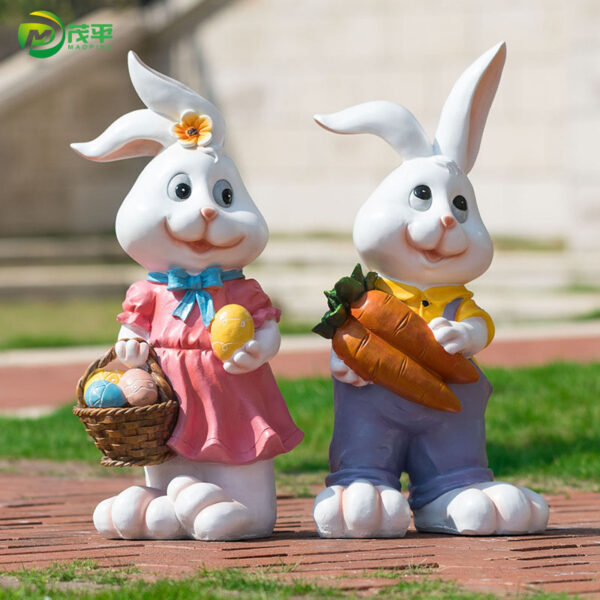 Rabbit Fiberglass Sculpture - Image 3
