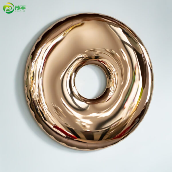 Rose gold donut wall decoration