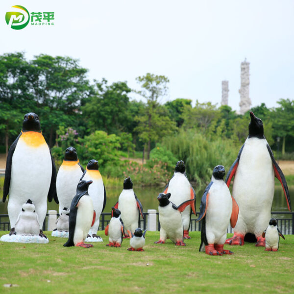 Penguin fiberglass sculpture - Image 4