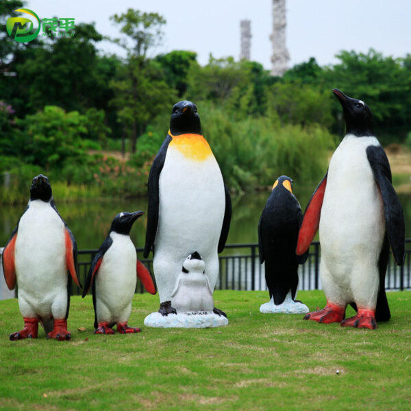 Penguin fiberglass sculpture - Image 3