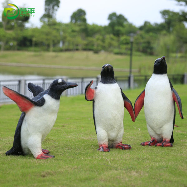 Penguin fiberglass sculpture - Image 2