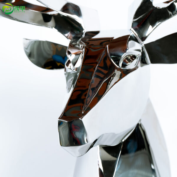 Deer Head Stainless Steel Wall Decoration - Image 5