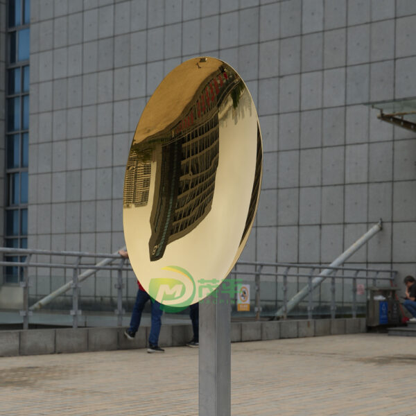 Oval Wall Decoration Stainless Steel Sculpture - Image 3
