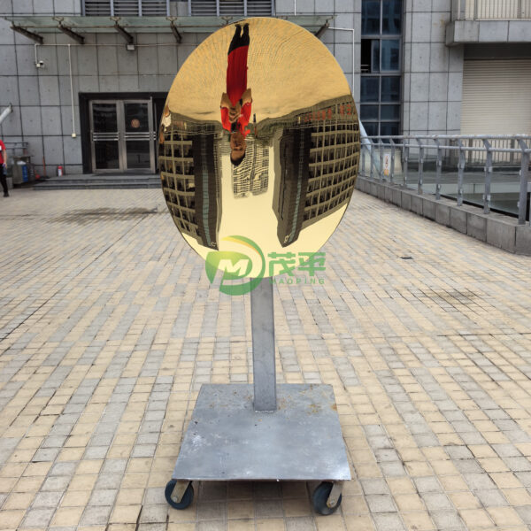 Oval Wall Decoration Stainless Steel Sculpture - Image 6