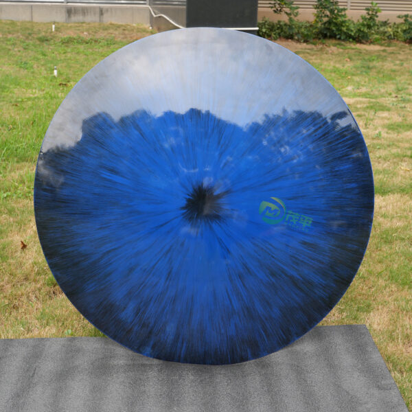Blue Convex Stainless Steel Wall Decoration - Image 2