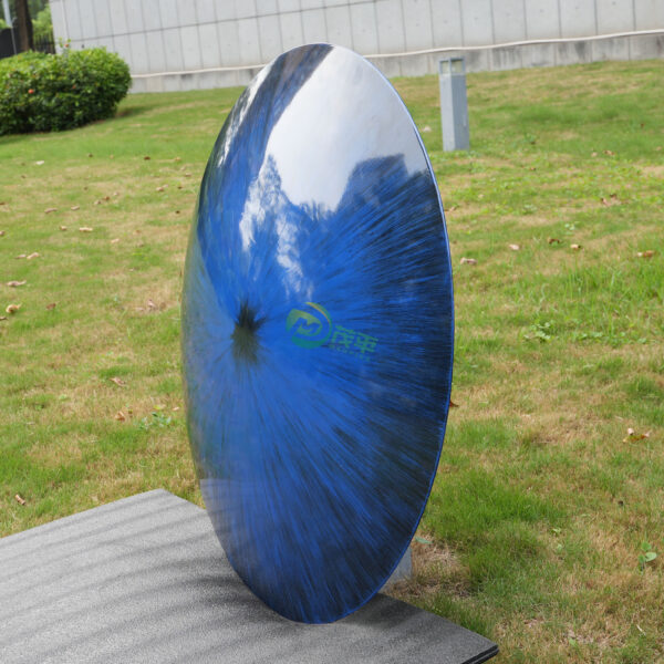 Blue Convex Stainless Steel Wall Decoration - Image 4