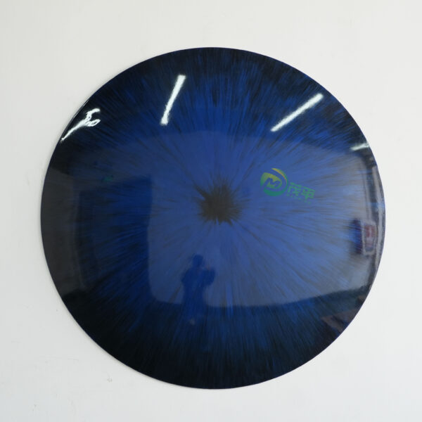Blue Convex Stainless Steel Wall Decoration